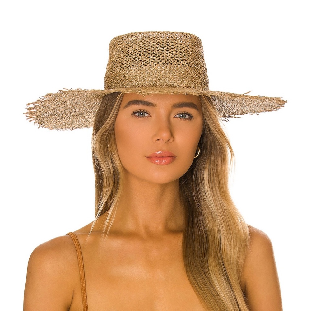 Lack Of Color Natural Straw Wide Brim Sun Hat - Picture 2 of 4